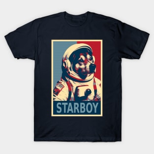 Starboy Astronaut Dog Funny HOPE T-Shirt